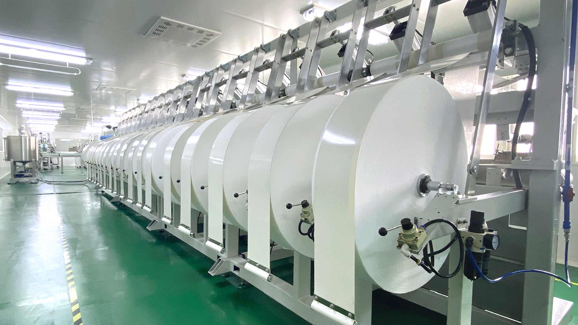 Linha de produção automática de lenços umedecidos do Grupo Shentai
